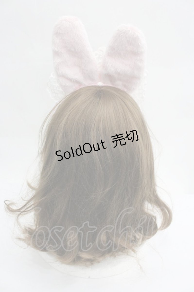 画像2: Angelic Pretty / Ribbon Bunny Cafeカチューシャ  ピンクＸ白 I-26-04-30-075-AP-AC-SA-ZI (2)