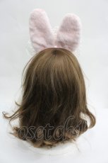画像2: Angelic Pretty / Ribbon Bunny Cafeカチューシャ  ピンクＸ白 I-26-04-30-075-AP-AC-SA-ZI (2)