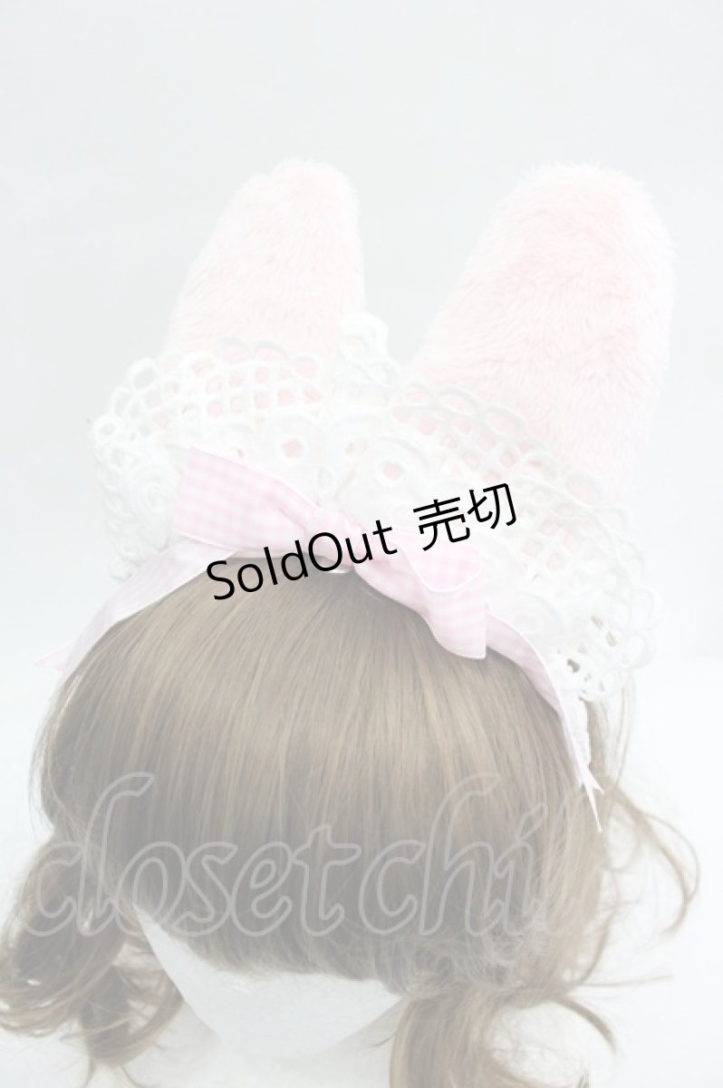 画像3: Angelic Pretty / Ribbon Bunny Cafeカチューシャ  ピンクＸ白 I-26-04-30-075-AP-AC-SA-ZI (3)