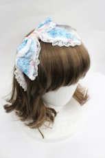 画像1: Angelic Pretty / Romantic Little Gardenカチューシャ  サックス I-26-04-30-078-AP-AC-SA-ZI (1)