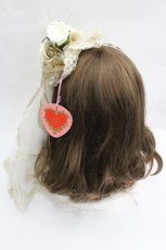 画像3: BABY,THE STARS SHINE BRIGHT / Papillonnage en eclatsヴェール付きカチューシャ  生成りＸゴールド I-26-04-30-088-BA-AC-SA-ZI (3)
