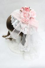 画像1: BABY,THE STARS SHINE BRIGHT / Juno’s Bouquet ヴェールカチューシャ  白Ｘピンク I-26-04-30-092-BA-AC-SA-ZI (1)
