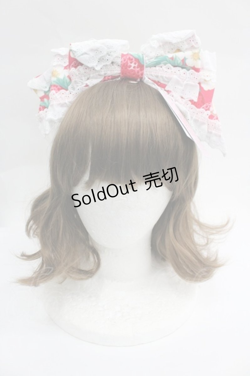 画像1: Angelic Pretty / Strawberry Whipカチューシャ  赤 I-26-04-30-093-AP-AC-SA-ZI (1)
