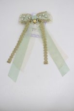 画像1: Angelic Pretty / Sweet Jelly Girlリボンクリップ  ミントＸゴールド I-26-04-30-021-AP-AC-SA-ZI (1)