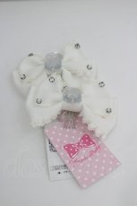 画像1: Angelic Pretty / きらきらビジューコーム  白 I-26-04-30-031-AP-AC-SA-ZI (1)