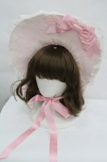 画像1: Angelic Pretty / Eternalドレッシーボンネット  ピンク I-26-04-30-040-AP-AC-SA-ZI (1)