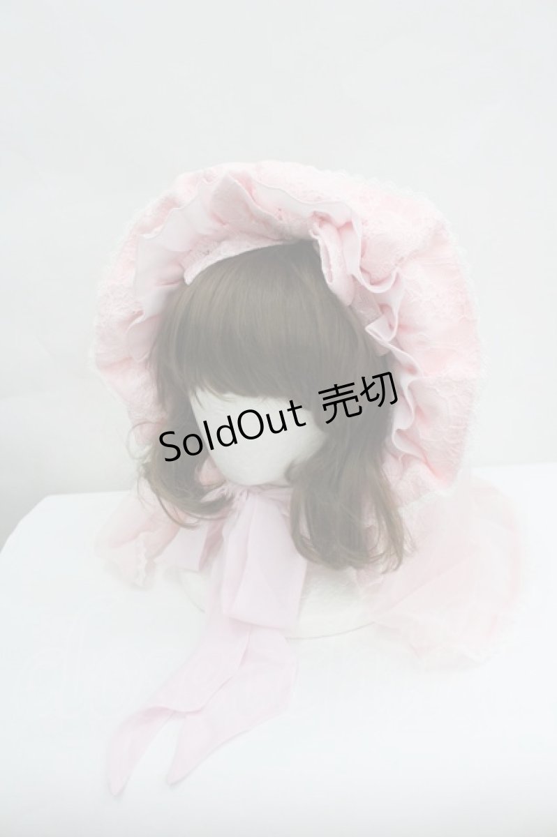 画像1: Angelic Pretty / Holy Lacy Dollボンネット  ピンク I-26-04-30-044-AP-AC-SA-ZI (1)