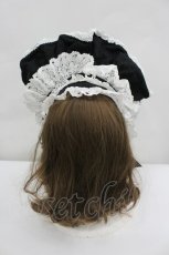 画像3: BABY,THE STARS SHINE BRIGHT / Rose Lace Rococoボンネット  黒Ｘ白 I-26-04-30-047-BA-AC-SA-ZI (3)