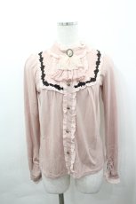 画像1: axes femme / ブローチ付きブラウス風PO M アワピンク I-26-05-02-039-AX-TO-SA-ZI (1)