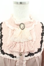 画像2: axes femme / ブローチ付きブラウス風PO M アワピンク I-26-05-02-039-AX-TO-SA-ZI (2)