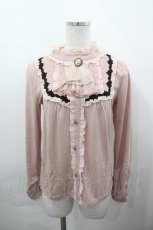 画像1: axes femme / ブローチ付きブラウス風PO M アワピンク I-26-05-02-043-AX-TO-SA-ZI (1)