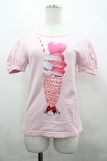 画像1: MILK / SweetsメッセージパフTee  ピンク I-26-05-02-005-ML-TO-SA-ZI (1)