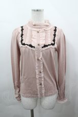 画像1: axes femme / ブローチ付きブラウス風PO M アワピンク I-26-05-02-044-AX-TO-SA-ZI (1)
