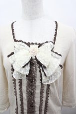 画像2: axes femme / 刺繍入りBIGリボンプルオーバー M キナリ I-26-05-02-052-AX-TO-SA-ZI (2)