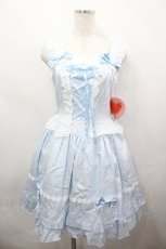 画像1: BABY,THE STARS SHINE BRIGHT / Strawberry Dropsジャンパースカート  サックス I-26-05-02-069-BA-OP-SA-ZI (1)