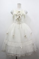 画像1: BABY,THE STARS SHINE BRIGHT / Le petit chat blancジャンパースカート  アイボリー I-26-05-02-073-BA-OP-SA-ZI (1)