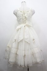 画像2: BABY,THE STARS SHINE BRIGHT / Le petit chat blancジャンパースカート  アイボリー I-26-05-02-073-BA-OP-SA-ZI (2)