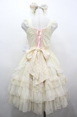 画像2: BABY,THE STARS SHINE BRIGHT / Sweet Candy Ribbonジャンパースカート(カチューシャセット)  アイボリー I-26-05-02-076-BA-OP-SA-ZI (2)