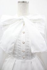 画像2: Amavel / Frill Lace ボウタイワンピース  アイボリー I-26-05-02-085-CA-OP-SA-ZI (2)