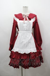 Amavel Country Waitress ワンピース リボン ボルドー 5/17(金)発売START📢 🏷️Country Waitress ワンピース Price