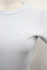 画像2: lilLilly / レオタードTシャツ  サックス I-26-05-02-090-LO-TO-SA-ZI (2)