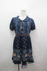 画像1: axes femme / パネル花柄カットチュニ M ブルー I-26-05-02-100-AX-OP-SA-ZI (1)