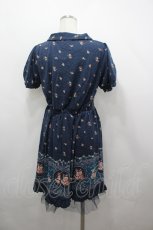 画像3: axes femme / パネル花柄カットチュニ M ブルー I-26-05-02-100-AX-OP-SA-ZI (3)