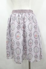 画像3: axes femme POETIQUE / ラビットブーケ柄スカート  ラベンダー I-26-05-02-108-AX-SK-SA-ZI (3)