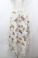 画像1: PINK HOUSE / ロゼットプリントスカート F オフ I-26-05-02-121-LO-SK-TE-ZI (1)