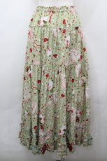 画像3: PINK HOUSE / オーナメントローズプリントスカート  ハッカ I-26-05-02-124-LO-SK-TE-ZI (3)