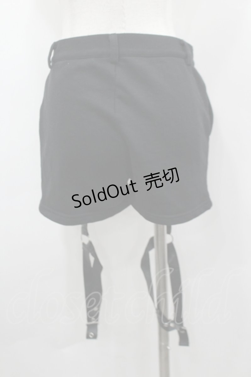 画像3: KRY CLOTHING / 「KUIKOME」ハーネスガーター付きショートパンツ L 黒 I-26-05-02-130-PU-PA-SA-ZI (3)