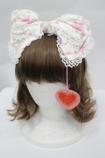 画像1: BABY, THE STARS SHINE BRIGHT / くみゃちゃんの Ribbon Ribbon C’est Bon Belle Journee柄リボンカチューシャ  生成り I-26-05-02-134-BA-AC-SA-ZI (1)