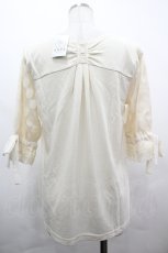 画像2: axes femme / 袖ドットチュールPO M キナリ I-26-05-02-028-AX-TO-SA-ZI (2)