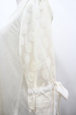 画像3: axes femme / 袖ドットチュールPO M キナリ I-26-05-02-028-AX-TO-SA-ZI (3)