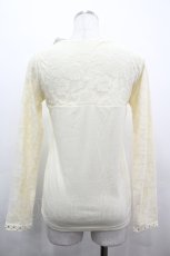 画像2: axes femme / 袖総レースインナーPO M キナリ I-26-05-02-032-AX-TO-SA-ZI (2)