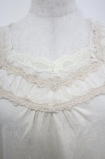 画像3: axes femme / ドットシフォンレースカットソー  キナリ I-26-05-04-033-AX-TO-SA-ZI (3)