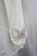 画像4: axes femme / ドットシフォンレースカットソー  キナリ I-26-05-04-033-AX-TO-SA-ZI (4)
