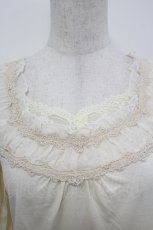 画像3: axes femme / ドットシフォンレースカットソー  キナリ I-26-05-04-034-AX-TO-SA-ZI (3)