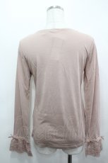 画像2: axes femme / 袖レーシーインナーPO M アワピンク I-26-05-04-036-AX-TO-SA-ZI (2)