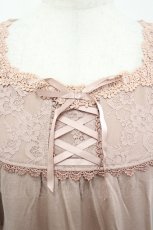 画像3: axes femme / 袖レーシーインナーPO M アワピンク I-26-05-04-036-AX-TO-SA-ZI (3)
