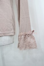 画像4: axes femme / 袖レーシーインナーPO M アワピンク I-26-05-04-036-AX-TO-SA-ZI (4)
