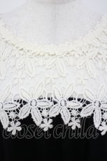 画像3: axes femme / レース使いボーダーチュニック M クロ I-26-05-04-038-AX-TO-SA-ZI (3)