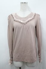 画像1: axes femme / 薔薇レースカットソー  ピンク I-26-05-04-005-AX-TO-SA-ZI (1)