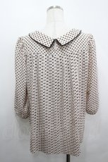画像2: LOWRYS FARM / プリーツドットブラウス L ベージュ I-26-05-04-046-LO-TO-TE-ZI (2)