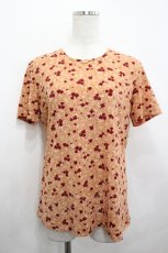 画像1: PINK HOUSE / ポリエステル生地花柄Tシャツ L オレンジ I-26-05-04-049-LO-TS-SA-ZI (1)