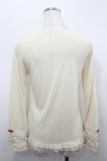 画像2: axes femme / 袖レースアップインナーカットソー  イエロー I-26-05-04-006-AX-TO-SA-ZI (2)