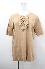 画像1: INGEBORG / 4つリボン半袖カットソー M ベージュ I-26-05-04-073-LO-TO-SA-ZI (1)