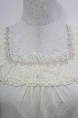 画像3: axes femme / モチーフレース付インナープルオーバー M キナリ I-26-05-04-009-AX-TO-SA-ZI (3)