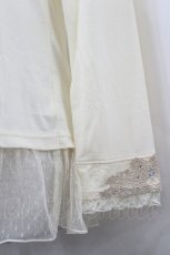 画像4: axes femme / モチーフレース付インナープルオーバー M キナリ I-26-05-04-009-AX-TO-SA-ZI (4)