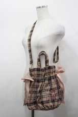 画像1: Maison de FLEUR / ベア刺繍ギャザー2Wayトートバッグ  ベージュ I-26-05-04-122-LO-BG-TE-ZI (1)